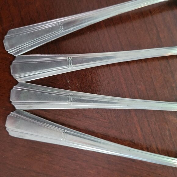 OneidaCraft Stainless Steel Tablepoons 6.25" Set Of 4 - Picture 2 of 6